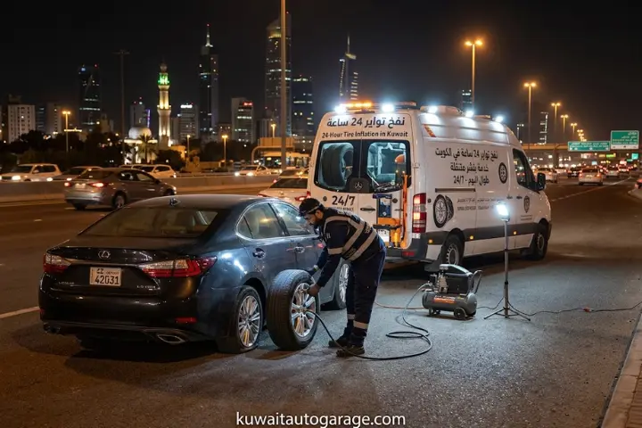نفخ تواير 24 ساعة في الكويت نفخ تواير 24 ساعة في الكويت