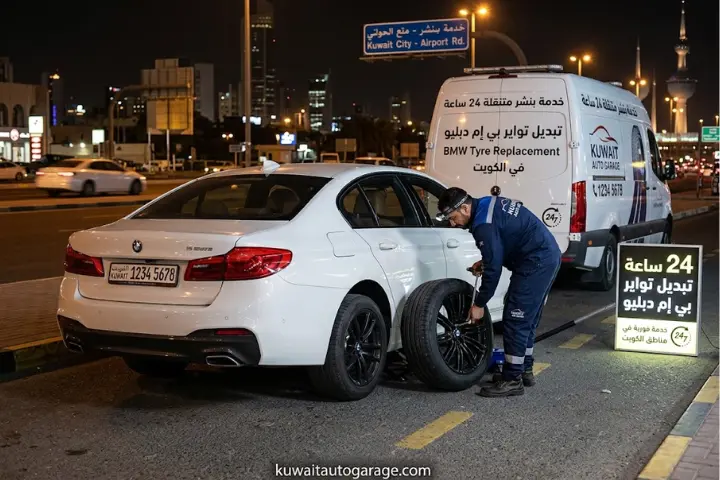 تبديل تواير بي إم دبليو 24 ساعة في الكويت